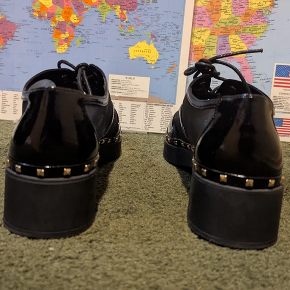 Jessica Simpson Black Patent Leather Loafers - Picture 3 of 4
